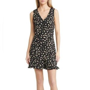 Everyday Floral Button-Up Romper